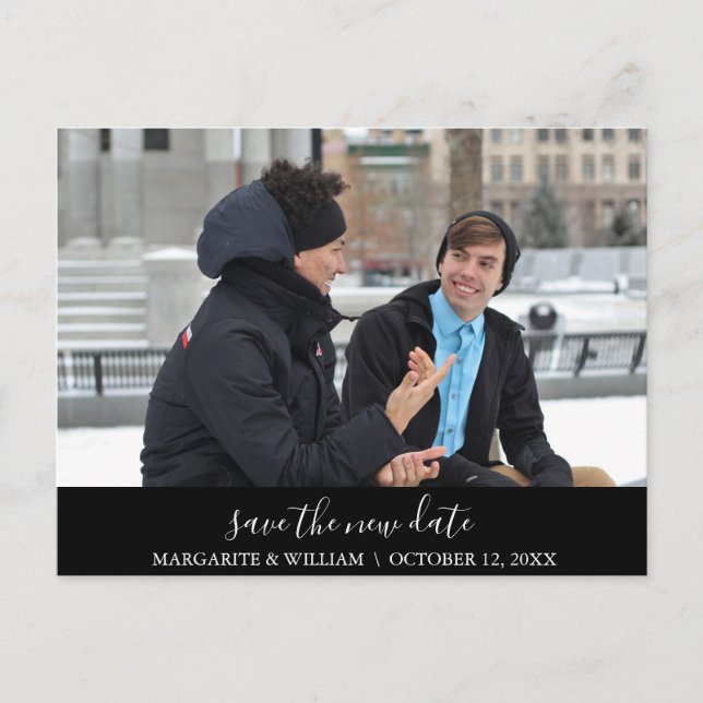 Personalised save the new date Postcard (Front)