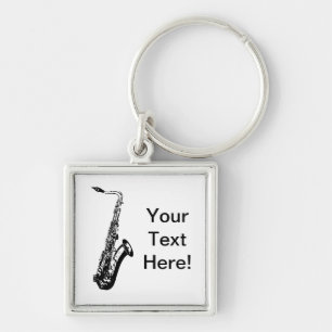 Personalised Saxophone Key Ring