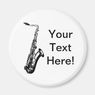 Personalised Saxophone Magnet