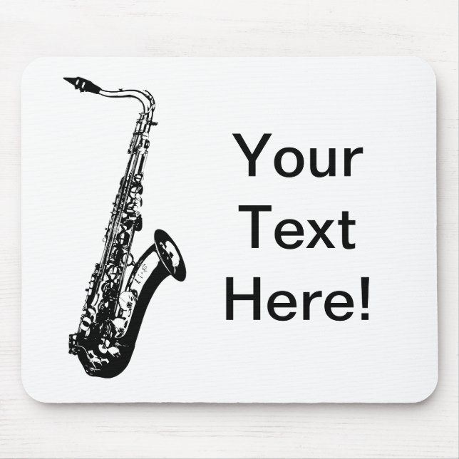 Personalised Saxophone Mouse Mat (Front)