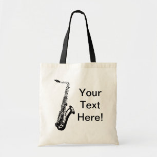 Personalised Saxophone Tote Bag