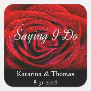 Personalised Saying I Do Wedding Stickers