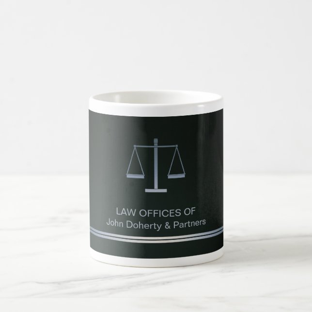 Personalised Scales of Justice | Law Office Coffee Mug (Center)