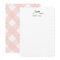 Personalised Scallop Edge Note Card with Bow