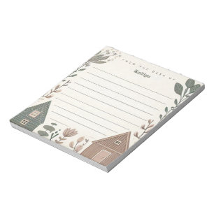 Personalised Scandinavian Hygge House Notepad