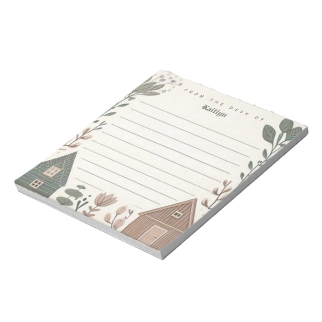 Personalised Scandinavian Hygge House Notepad (Rotated)