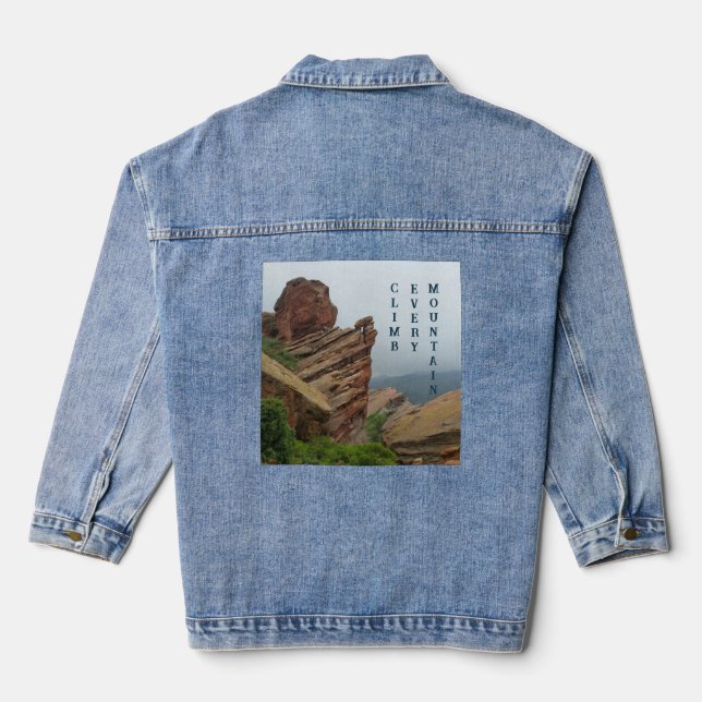 Personalised Scenic "Red Rock" Denim Jacket (Back)