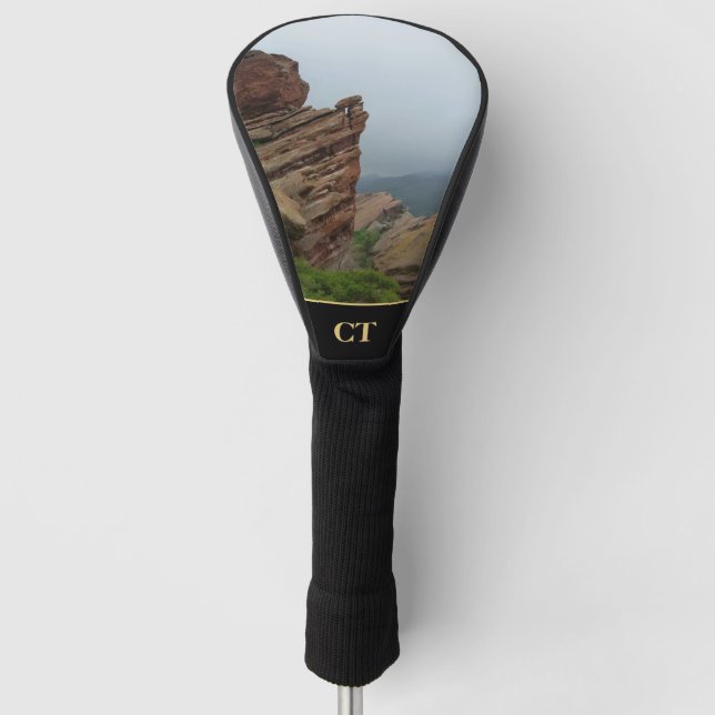 Personalised Scenic "Red Rocks" Golf Head Cover (Front)
