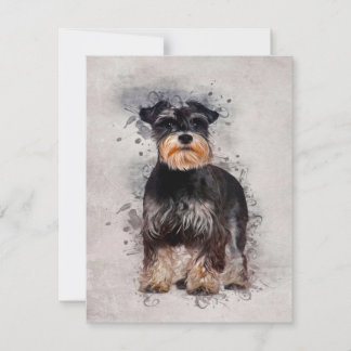 Personalised Schnauzer | dog Birthday card