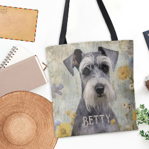 Personalised Schnauzer Tote Bag