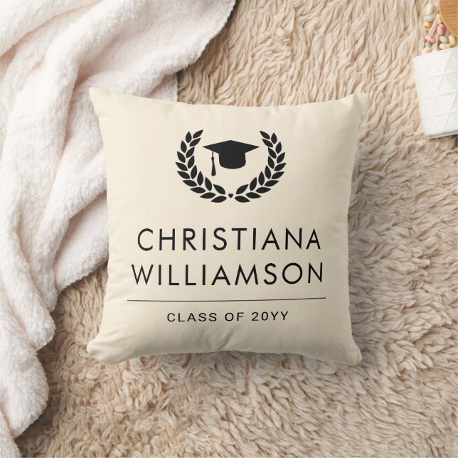 Personalised School and College Graduation Elegant Cushion (Blanket)