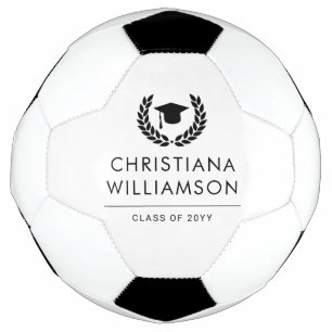 Personalised School and College Graduation Elegant Football