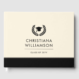 Personalised School and College Graduation Elegant Guest Book