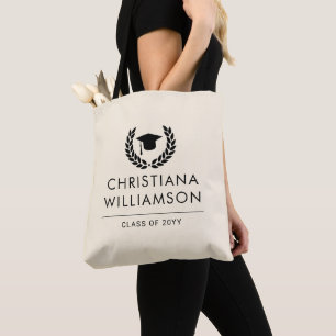 Personalised School and College Graduation Elegant Tote Bag