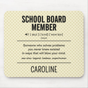 Personalised School Board Member Funny Mouse Mat