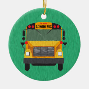 Personalised School Bus / Bus Driver Gift Ornament