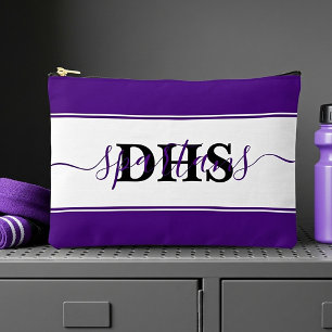 Personalised school colorblock  accessory pouch