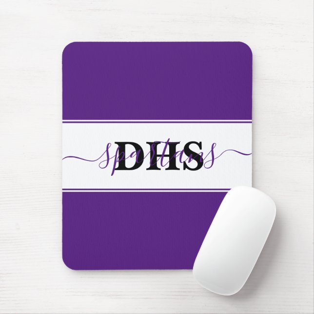 Personalised school colorblock  mouse mat (With Mouse)