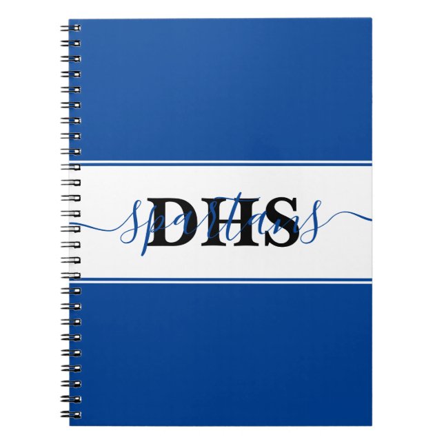 Personalised school colorblock  notebook (Front)