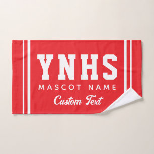Personalised School Colours & Initials, Team Spiri Hand Towel