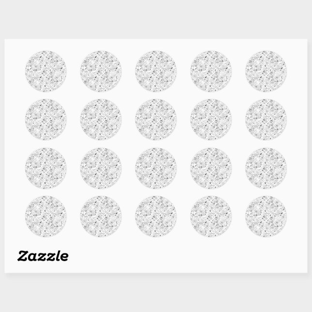 Personalised School Essentials Classic Round Sticker (Sheet)