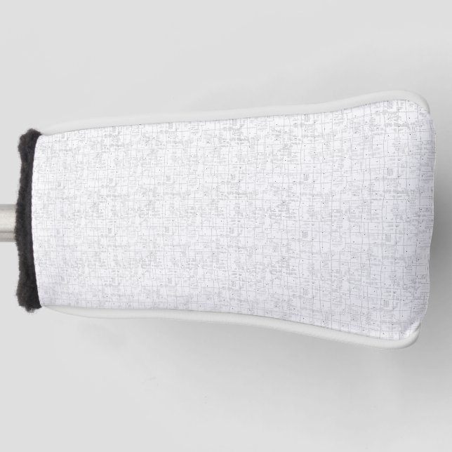 Personalised School Essentials Golf Head Cover (Front)