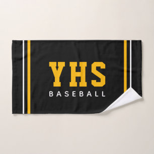 Personalised School Initials Baseball Team  Hand Towel