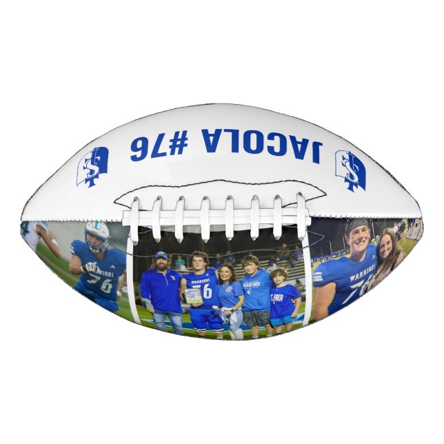 Personalised School Logo Football Gift American Football (Front)