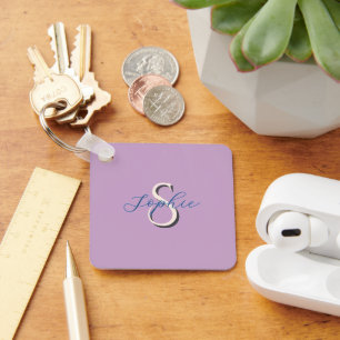 Personalised School Name Monogram for couple Key Ring