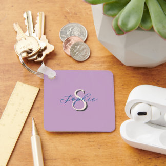 Personalised School Name Monogram for couple  Key Ring