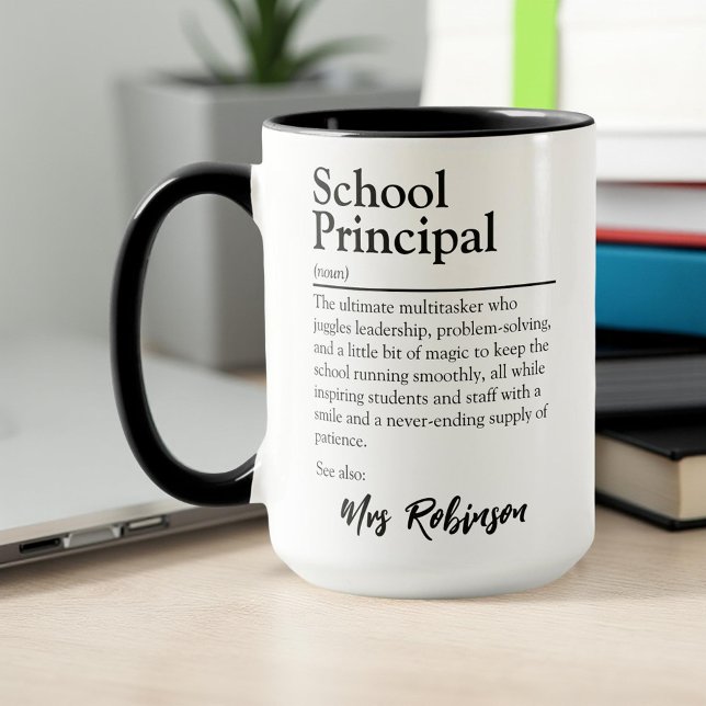 Personalised School Principal Definition Mug (Creator Uploaded)