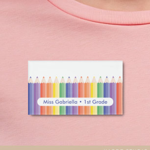 Personalised School Teacher Magnetic Name Tag