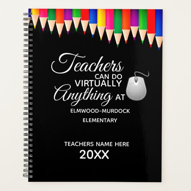 Personalised School Teacher Planner (Front)