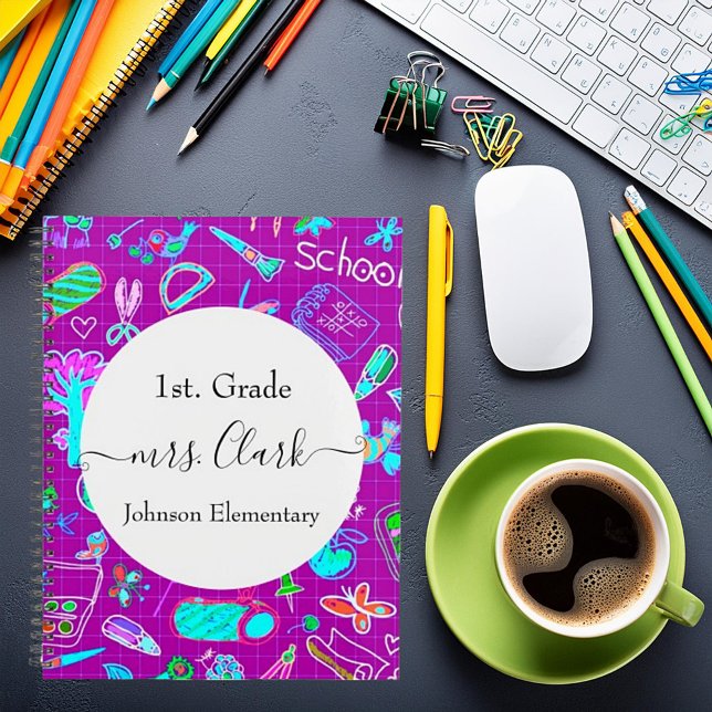 Personalised school theme teacher lesson planner (Creator Uploaded)