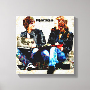 Personalised School Themed Teens Collage Canvas Print