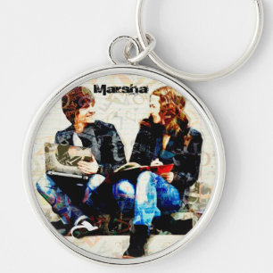 Personalised School Themed Teens Collage Key Ring