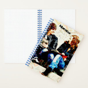 Personalised School Themed Teens Collage Notebook