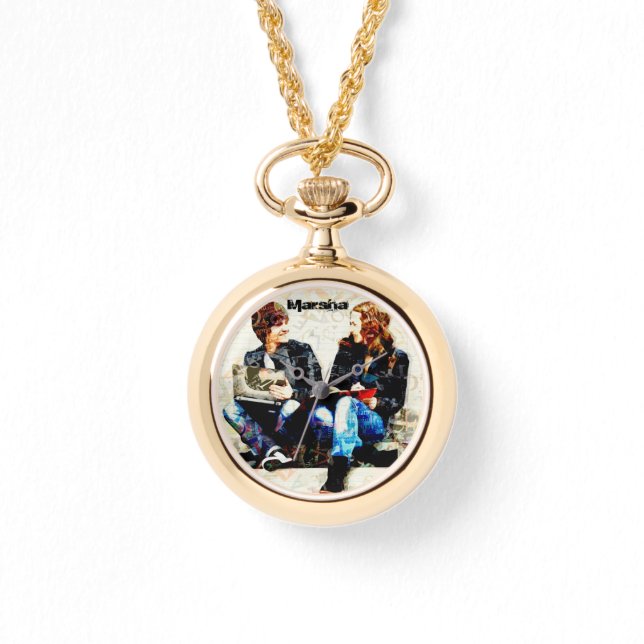 Personalised School Themed Teens Collage Watch (Front)