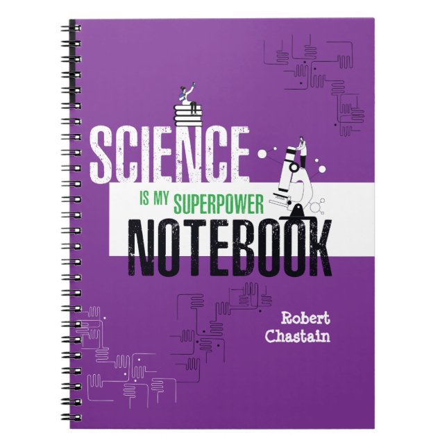 Personalised Science Biology Lab Notebook (Front)
