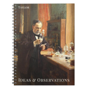 Personalised Science Notebook – Louis Pasteur Art