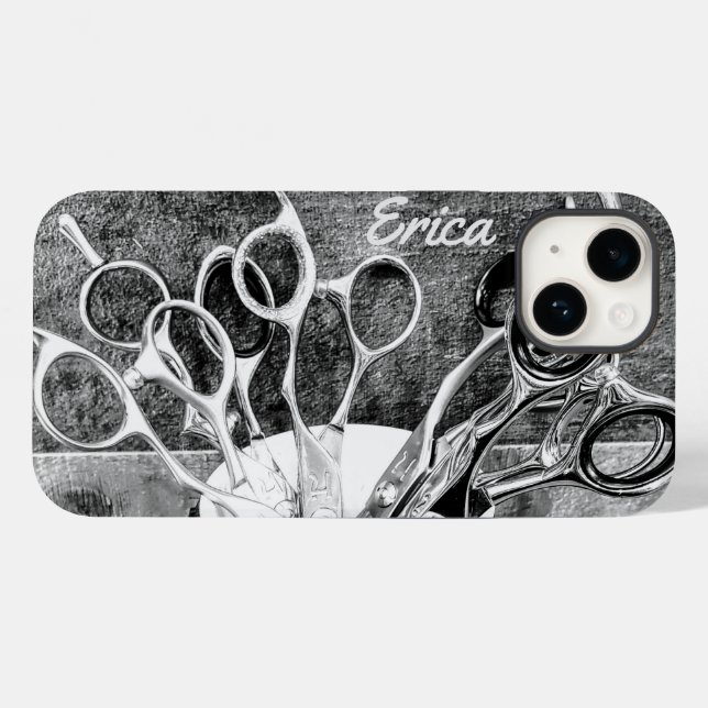 Personalised Scissors - Hair Stylist Phone Case (Back (Horizontal))