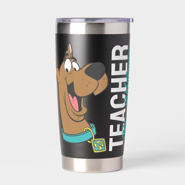Personalised | Scooby-Doo Happy Face Teacher Insulated Tumbler (Left)