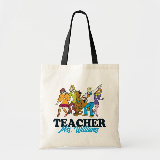 Personalised | Scooby-Doo Happy Face Teacher Tote Bag (Front)