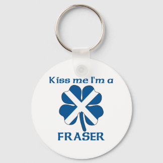 Personalised Scottish Kiss Me I'm Fraser Key Ring