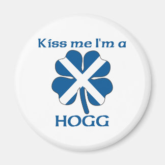 Personalised Scottish Kiss Me I'm Hogg Magnet