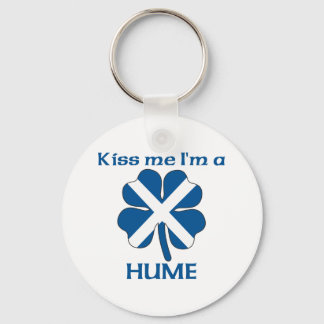 Personalised Scottish Kiss Me I'm Hume Key Ring