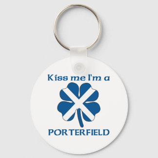 Personalised Scottish Kiss Me I'm Porterfield Key Ring