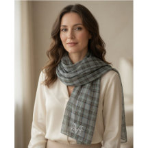 Personalised Scottish Plaid Chiffon