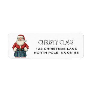 Personalised Scottish/Scotland Santa Christmas