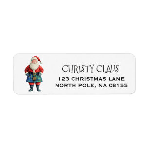 Personalised Scottish/Scotland Santa Christmas